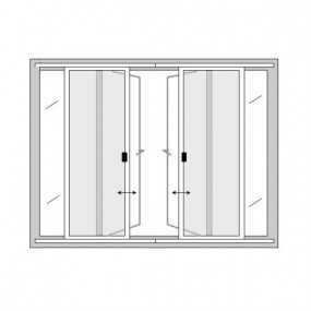 Butted Double Sliding Pollen Screens for Doors (DIY Kit)