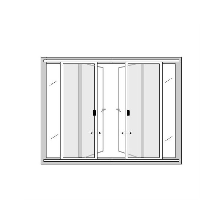 Butted Double Sliding Pollen Screens for Doors (Made-to-Measure)