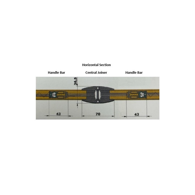 Pleated Fly Screens for Doors - Twin Screen - Central Opening (Made-to-Measure)