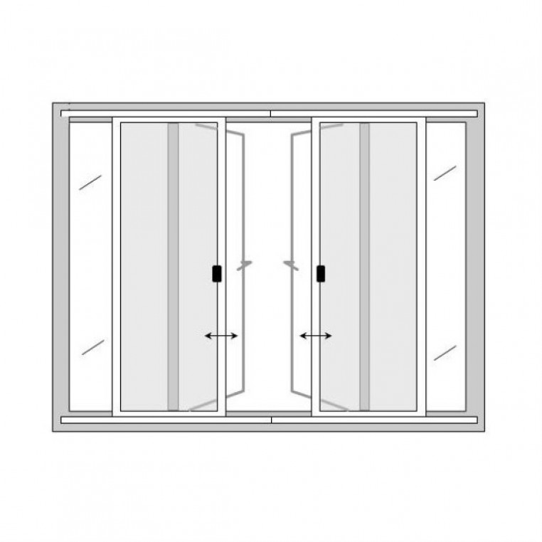 Butted Double Sliding Fly Screens for Doors (DIY Kit)