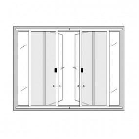 Butted Double Sliding Fly Screens for Doors (DIY Kit)
