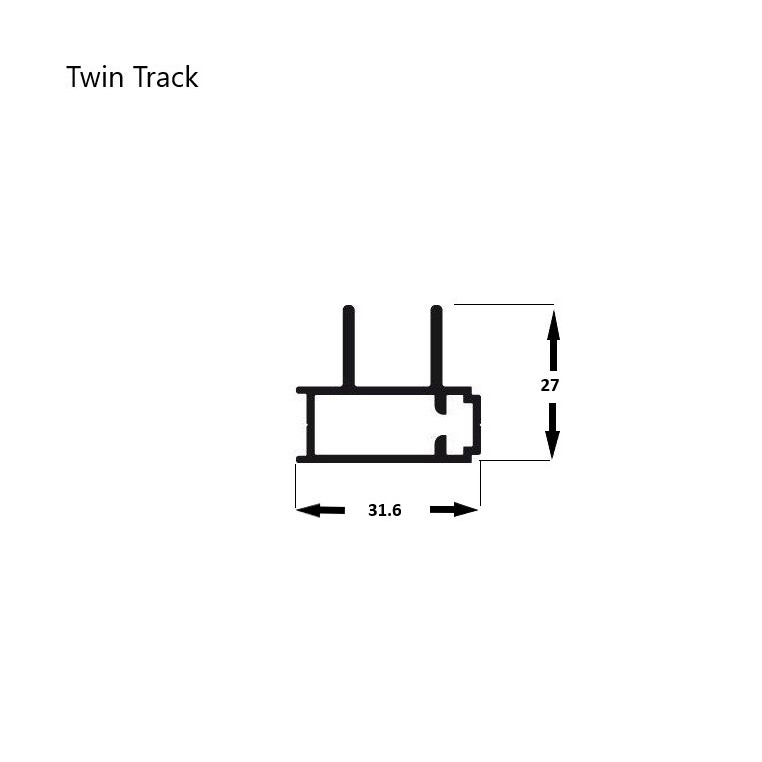 Twin Sliding Fly Screen for Windows - Commercial (DIY Kit)