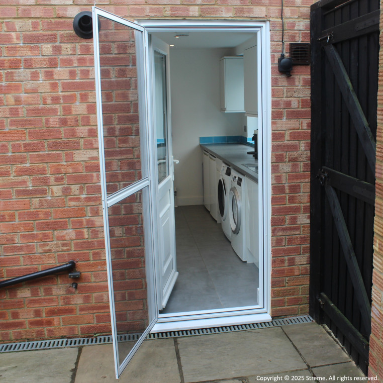 Integrated Sub-Frame and Premium Fly Screen for Single Doors (Made-to-Measure)