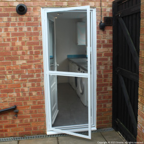 Integrated Sub-Frame and Premium Fly Screen for Single Doors (Made-to-Measure)