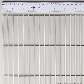 3" x 1/2" Welded Stainless Steel Mesh - Type 304 (2.5mm wire diameter) - 8' x 4' Panel