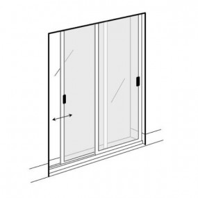 Double Sliding Solar Screen for Doors (Made-to-Measure)